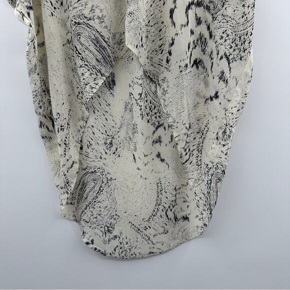 ASTR The Label Cream & Black Animal Print High‎ Low Shear Tunic Top Size S - Picture 3 of 10